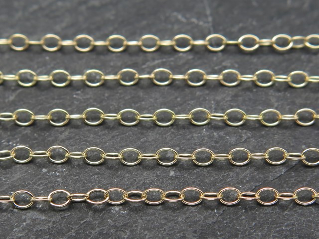 Gold Filled Cable Chain 2 x 1.4mm ~ Offcuts